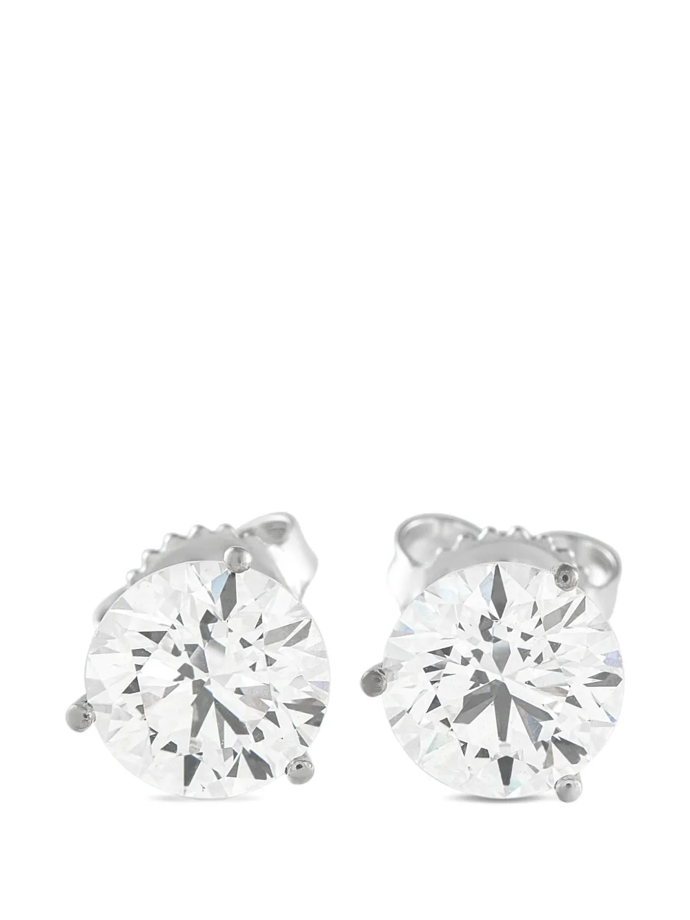LB Exclusive round-cut diamond stud earrings - Argento