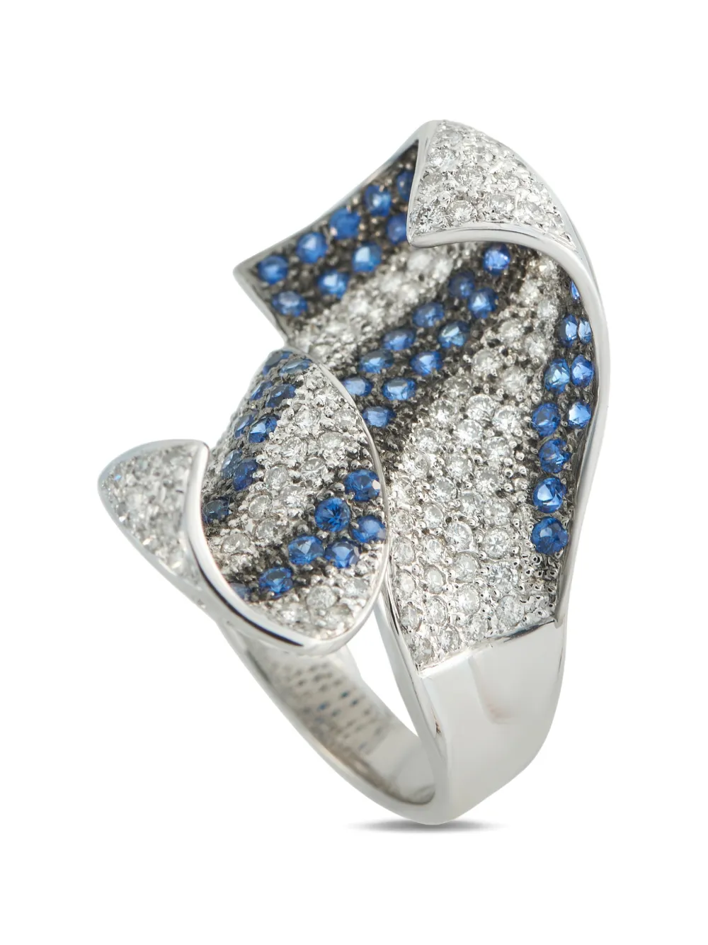 LB Exclusive diamond and sapphire ring - Argento