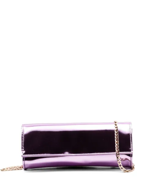 Castagna metallic-leather clutch bag
