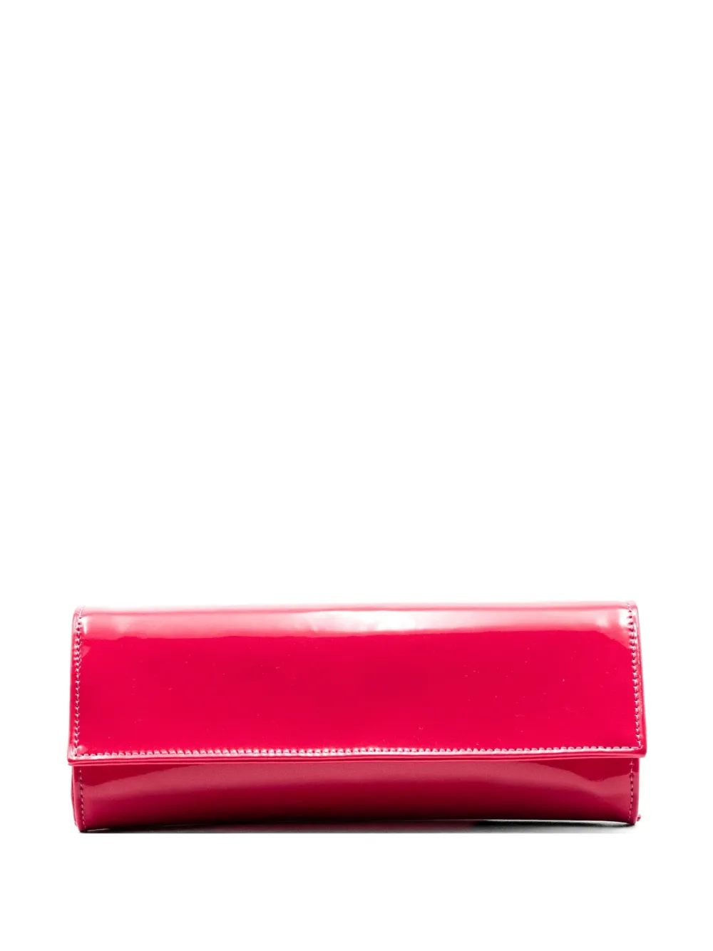 Castagna patent-finish clutch bag - Rosa