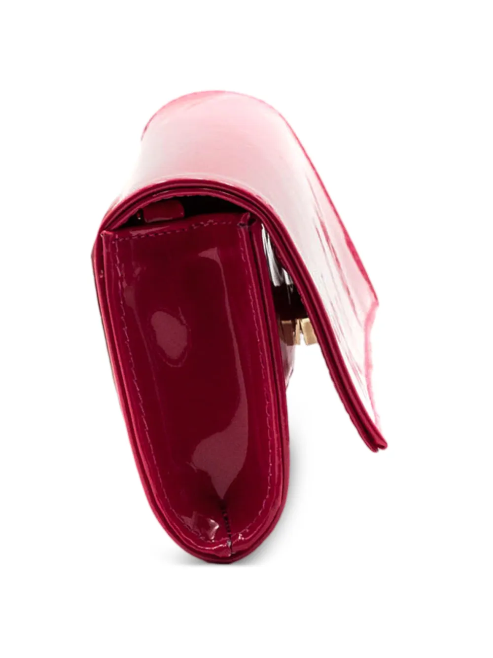 Castagna Clutch met gelakte afwerking Roze