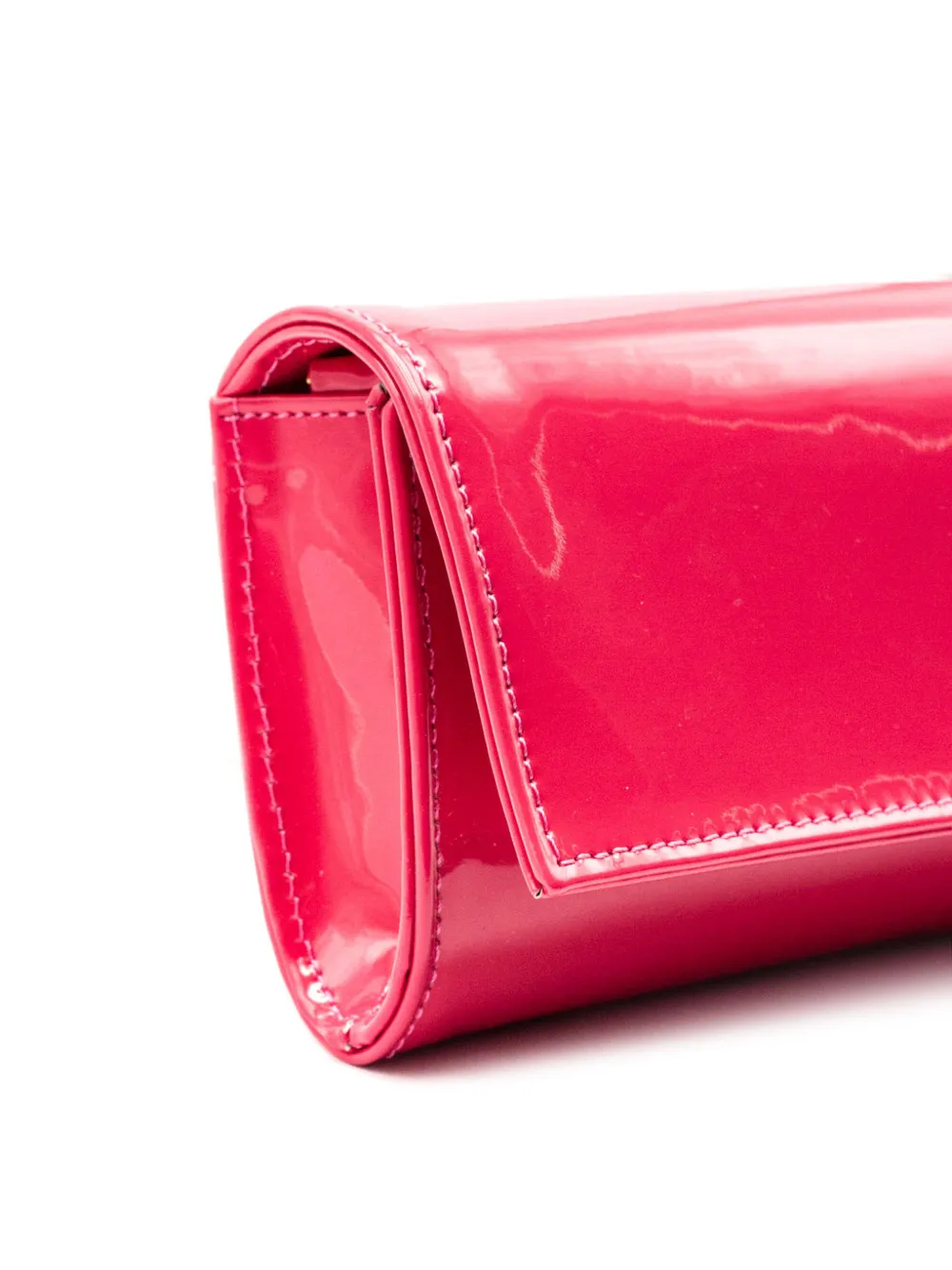 Castagna Clutch met gelakte afwerking Roze