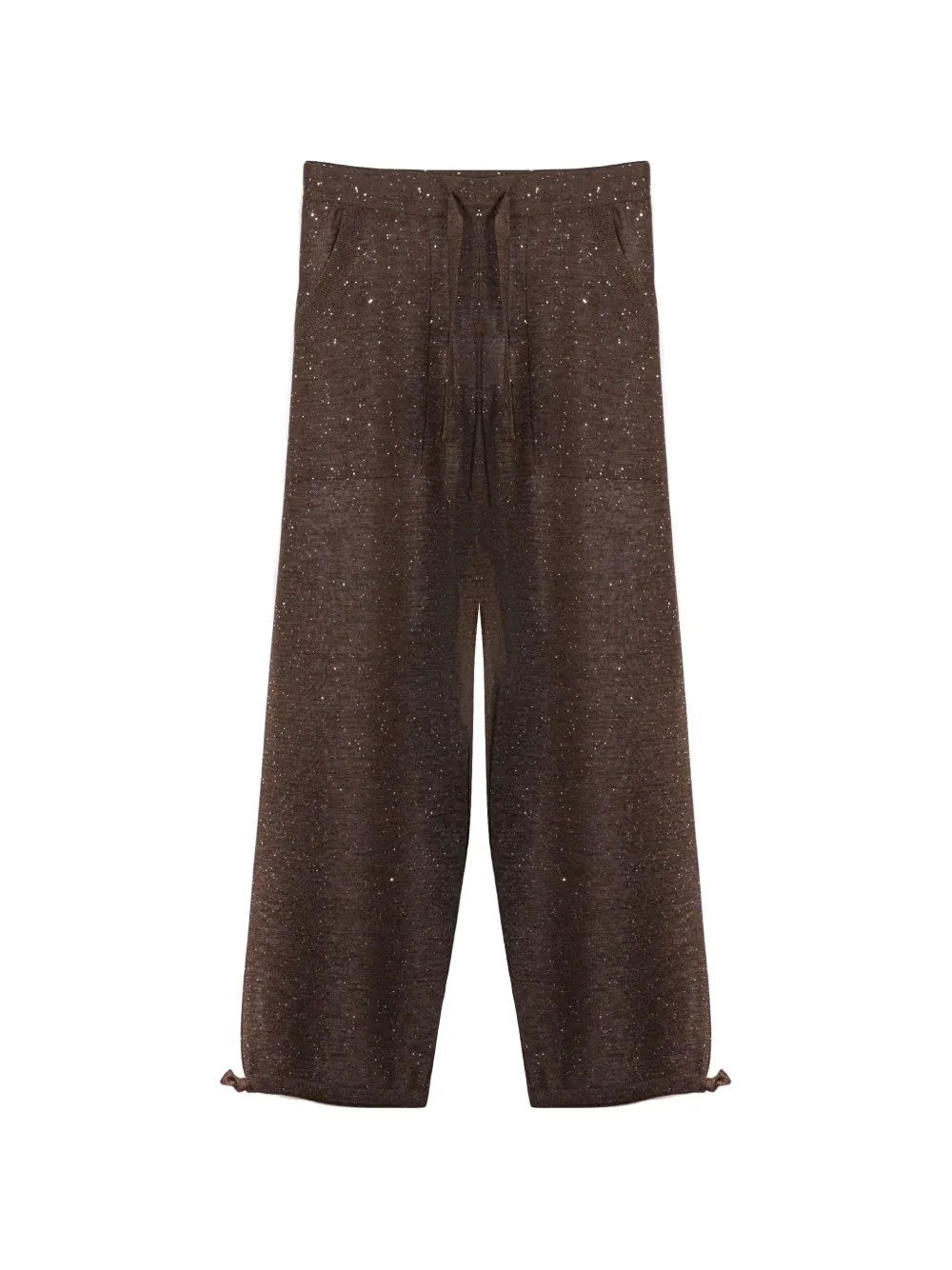 Kangra sequin-embellished trousers - Marrone