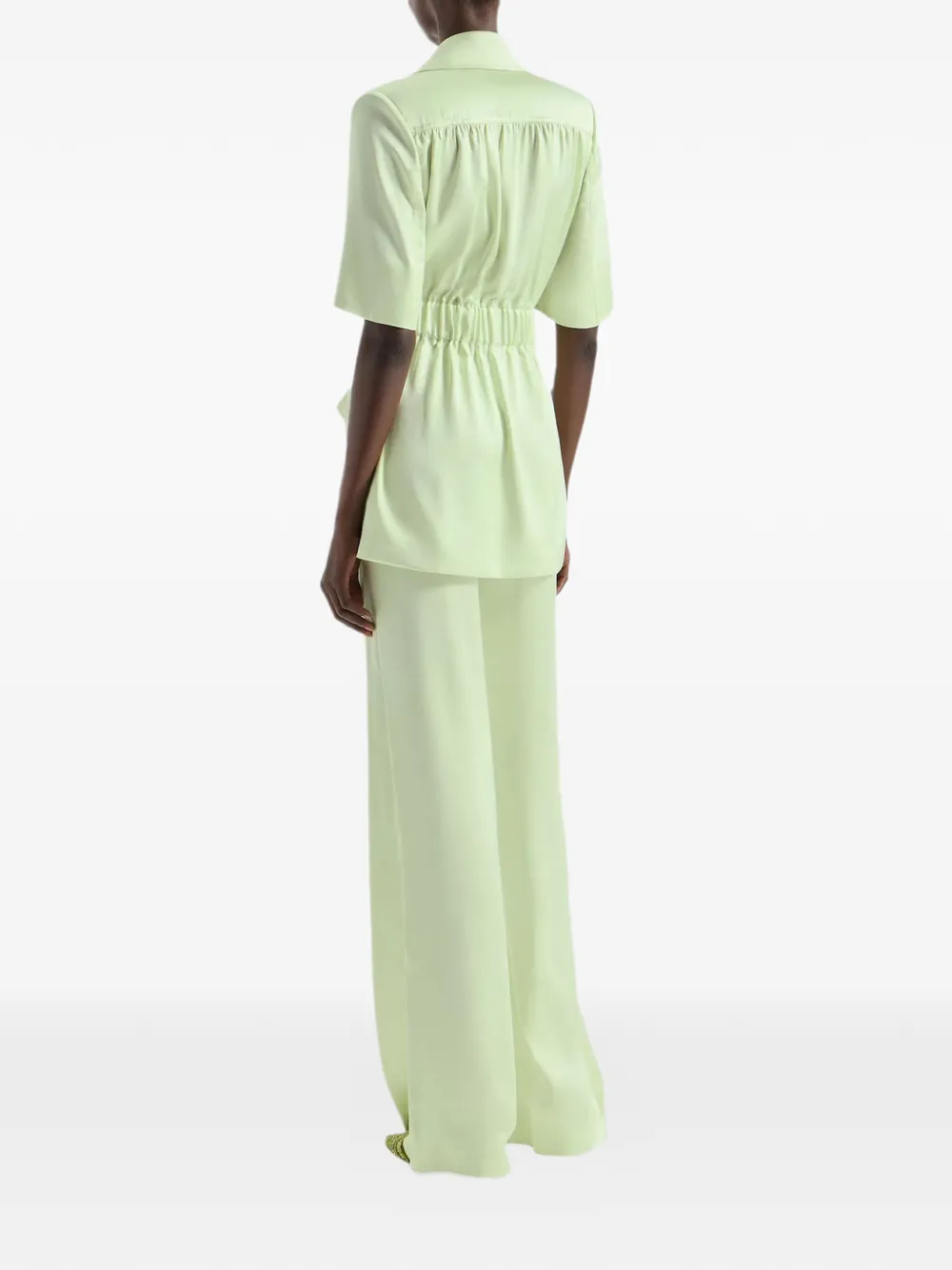 Genny Blazer met gekerfde revers Groen
