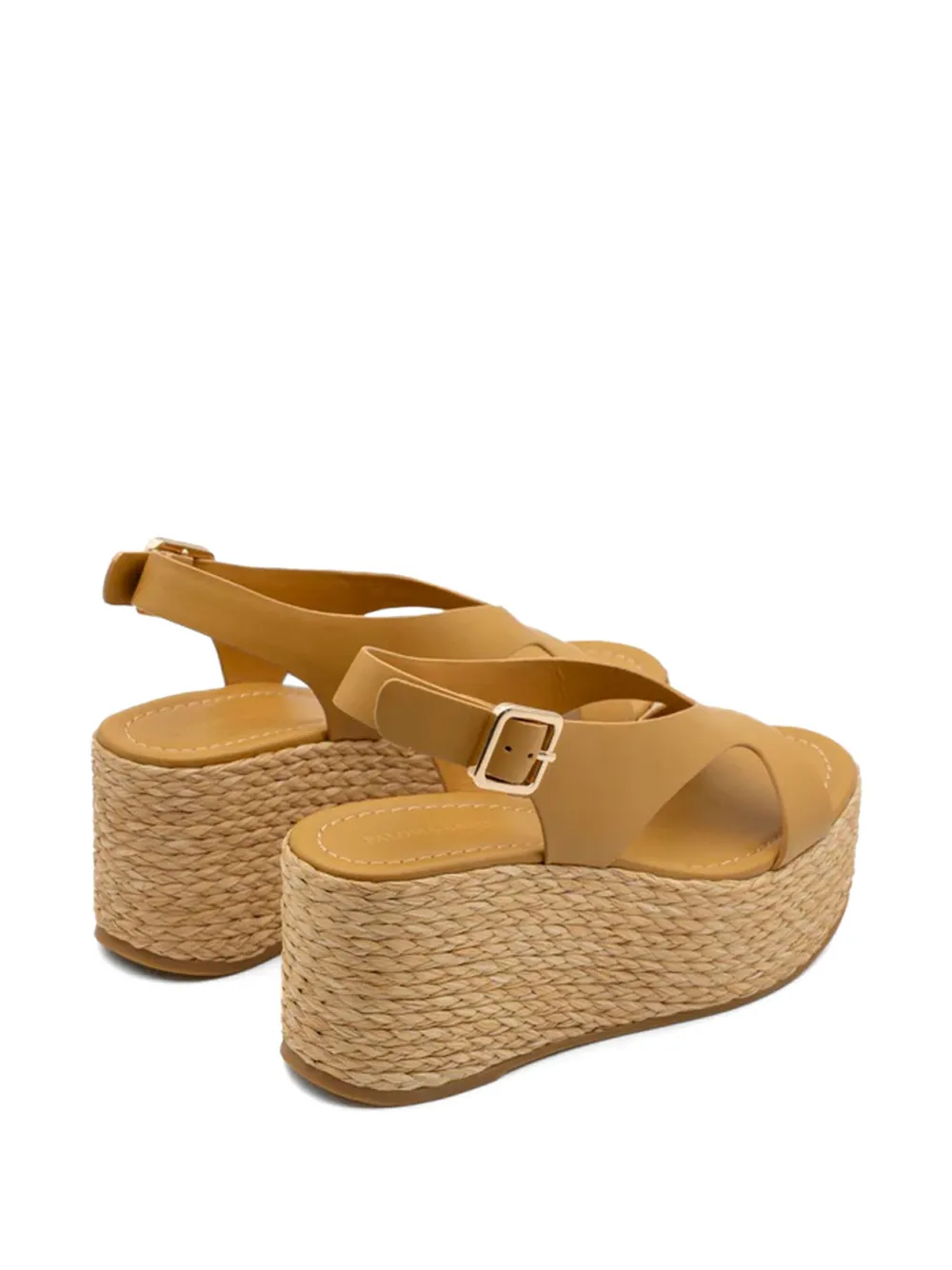 Paloma Barceló Hudson sandalen met sleehak Beige