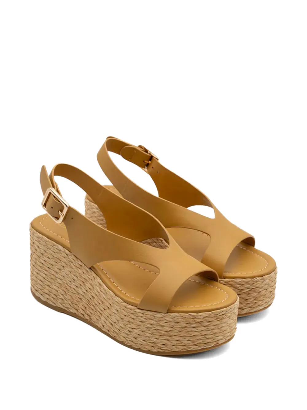 Paloma Barceló Hudson sandalen met sleehak Beige