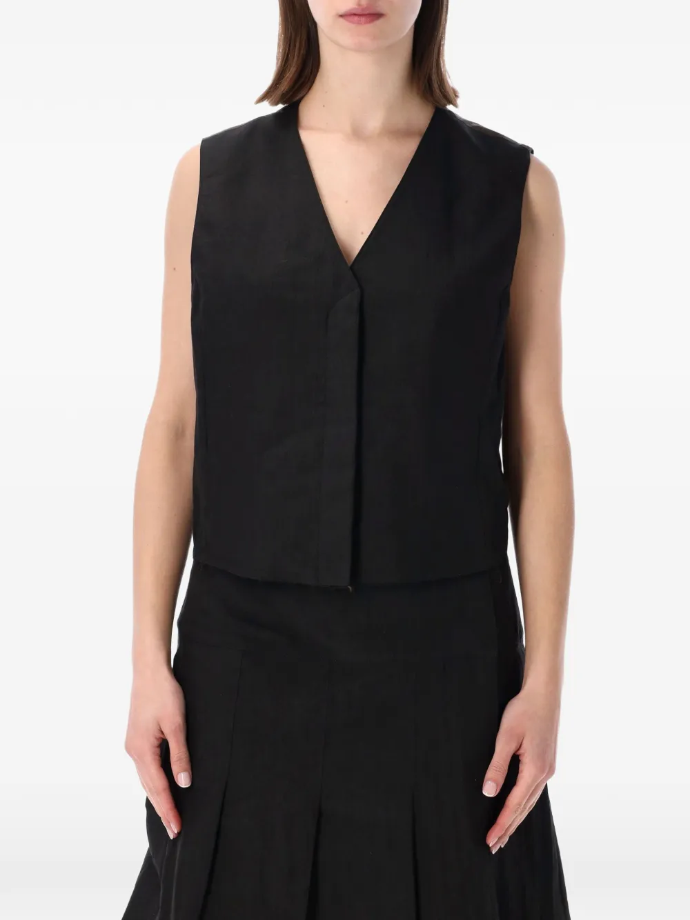 OUR LEGACY V-neck vest - Nero