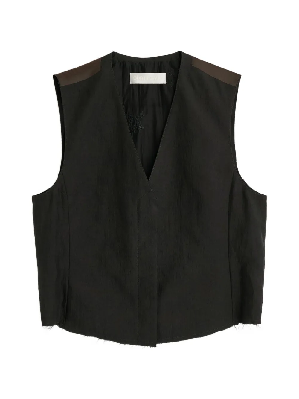 OUR LEGACY V-neck vest - Nero