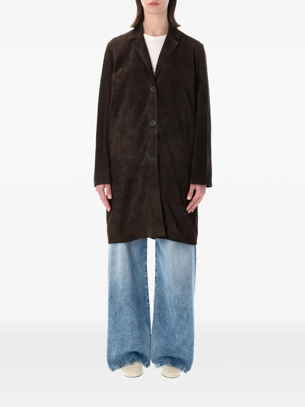 Sword fringed coat - Marrone