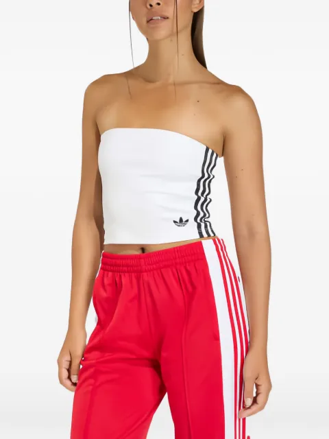adidas top con motivo de rayas