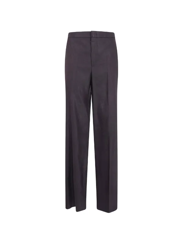 Tagliatore Adima Pressed-crease Trousers in Brown