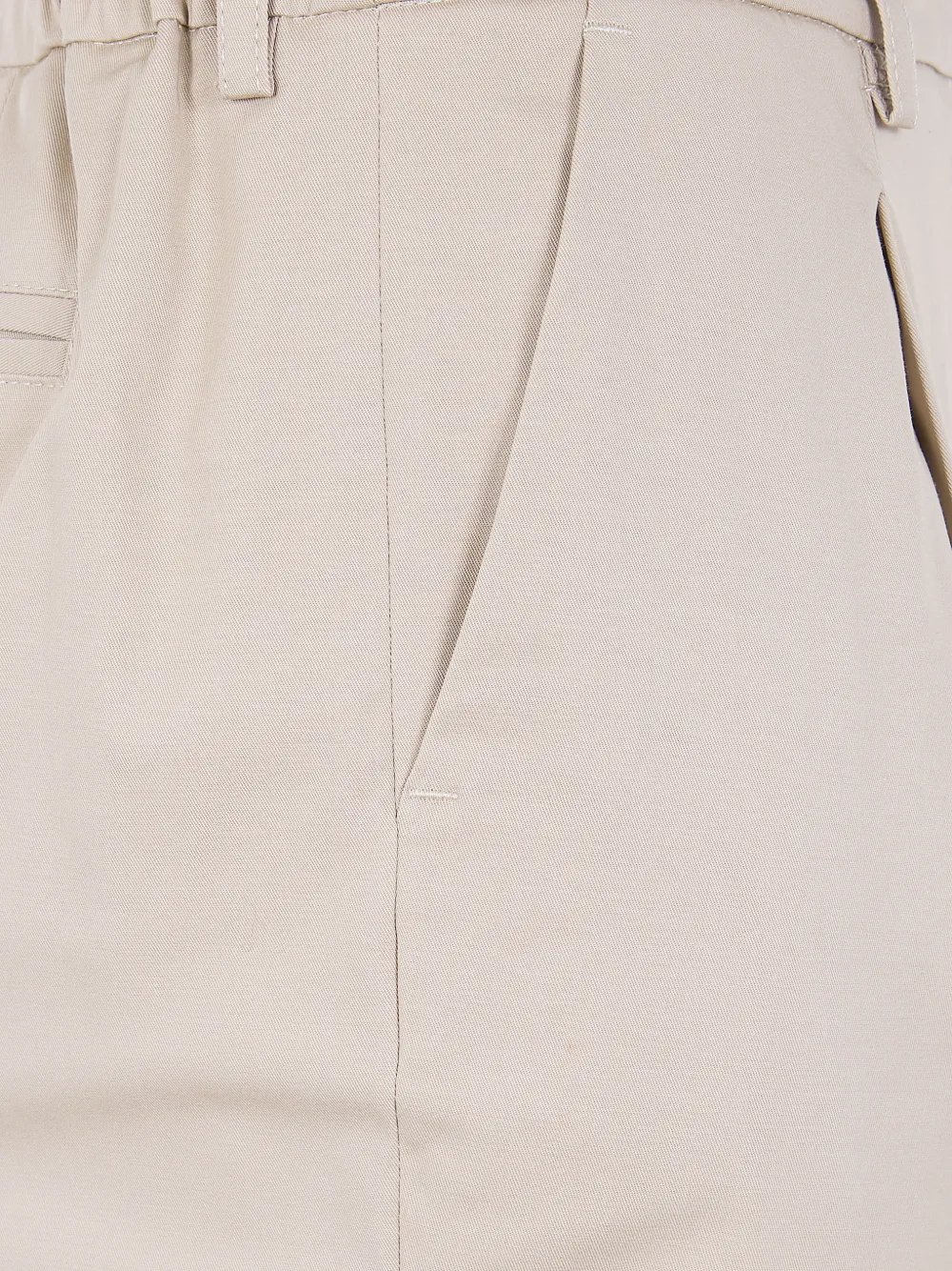 DRHOPE Plooibroek met elastische tailleband Beige