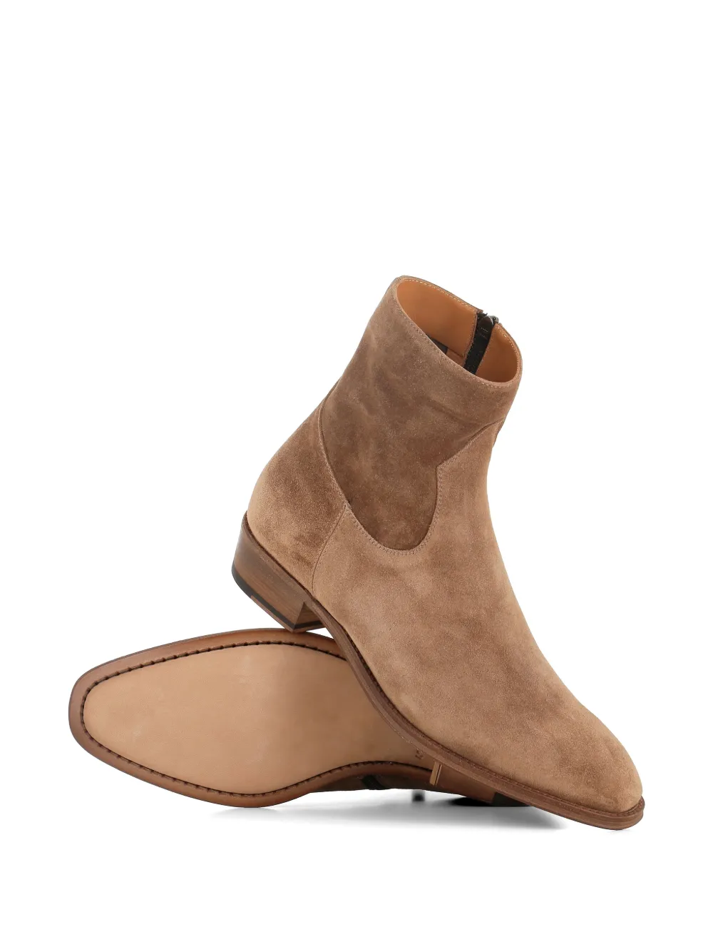 Alberto Fasciani Jason suède enkellaarzen Bruin