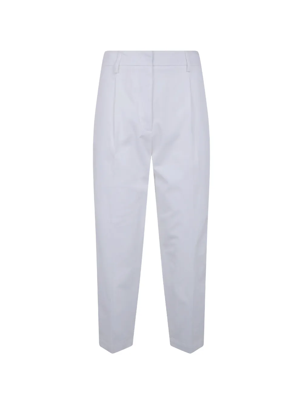 DRHOPE pleated elasticated-waist trousers - Bianco