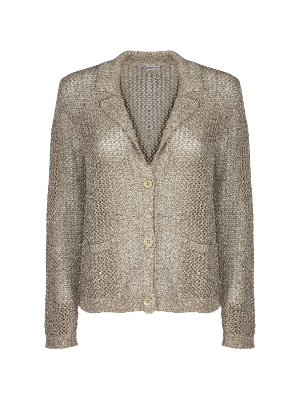 Kangra sequin mesh blazer - Nude