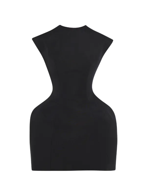 A.w.a.k.e. Mode Sculpted Mini Dress - Black A.w.a.k.e. Mode Sculpted Mini Dress - Black