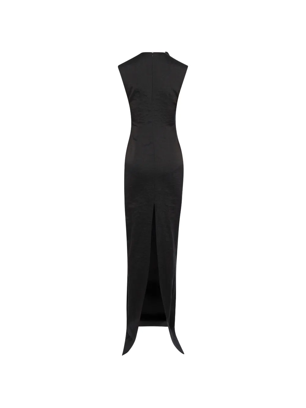 A.W.A.K.E. Mode Maxi-jurk met gedrapeerde details Zwart