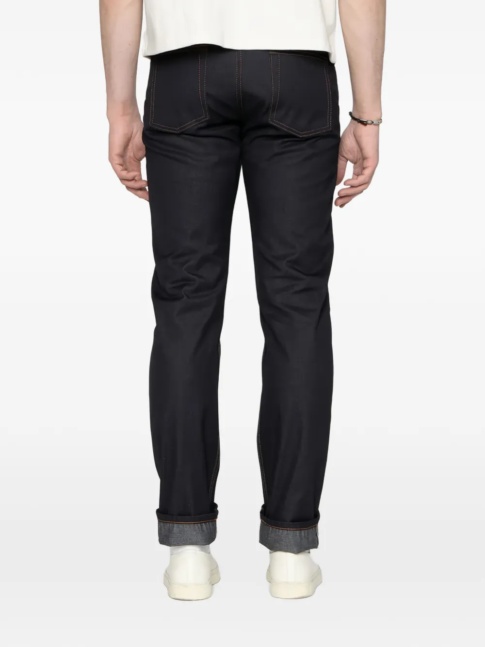 Naked and Famous Streamline Selvage jeans Blauw