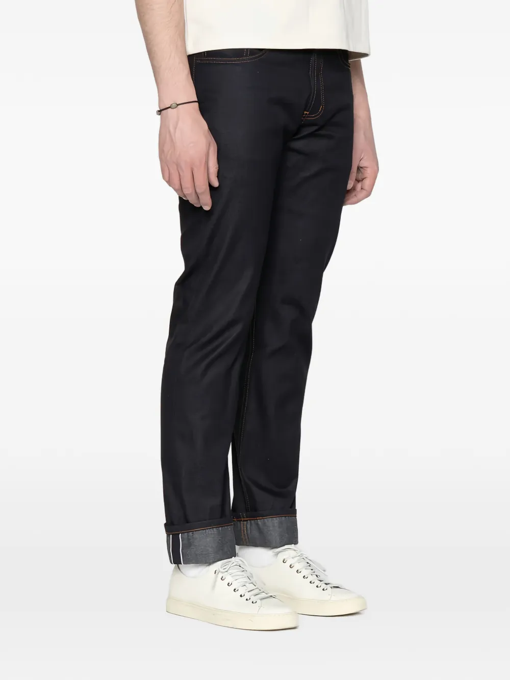Naked and Famous Streamline Selvage jeans Blauw