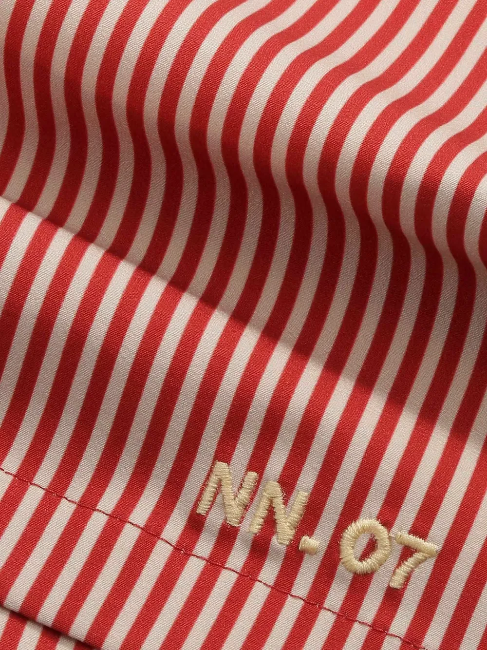 NN07 Holiday gestreepte zwembroek Rood