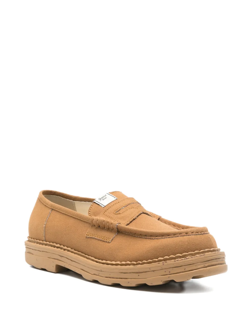 Maison MIHARA YASUHIRO logo-patch loafers Beige