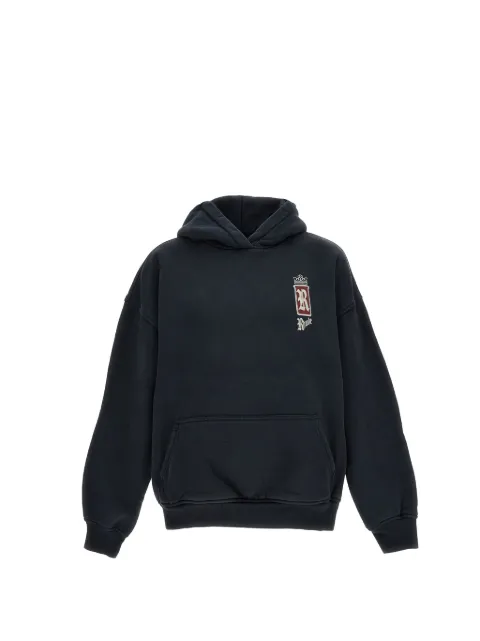 RHUDE logo-print cotton hoodie