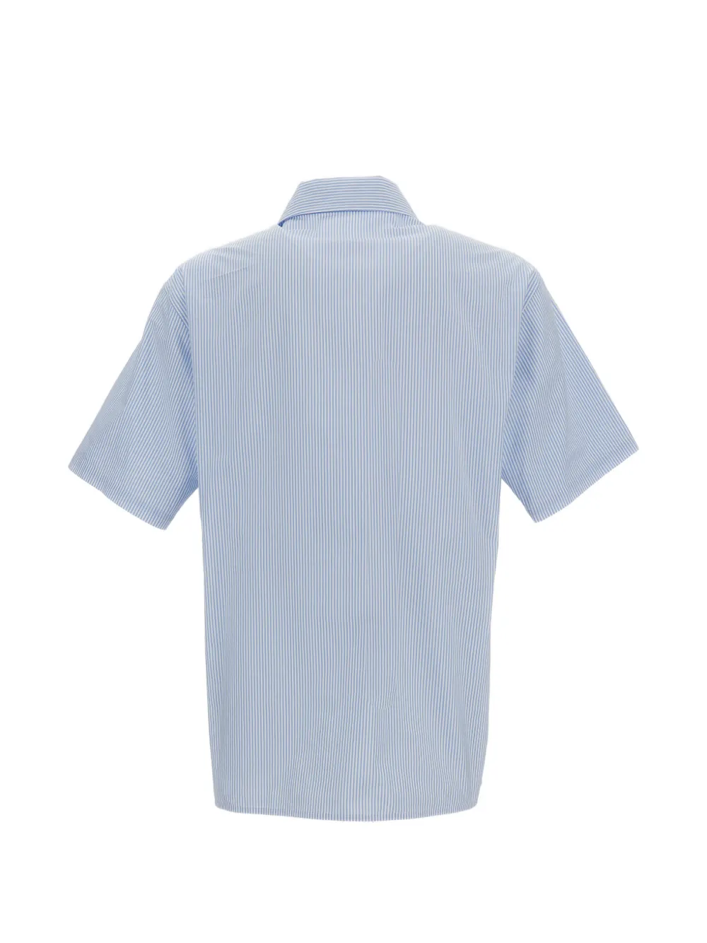 MM6 Maison Margiela Overhemd met borstzak en krijtstreep Blauw