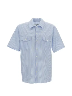 WTAPS BD 03 ストライプ ショートスリーブ シャツ | ホワイト