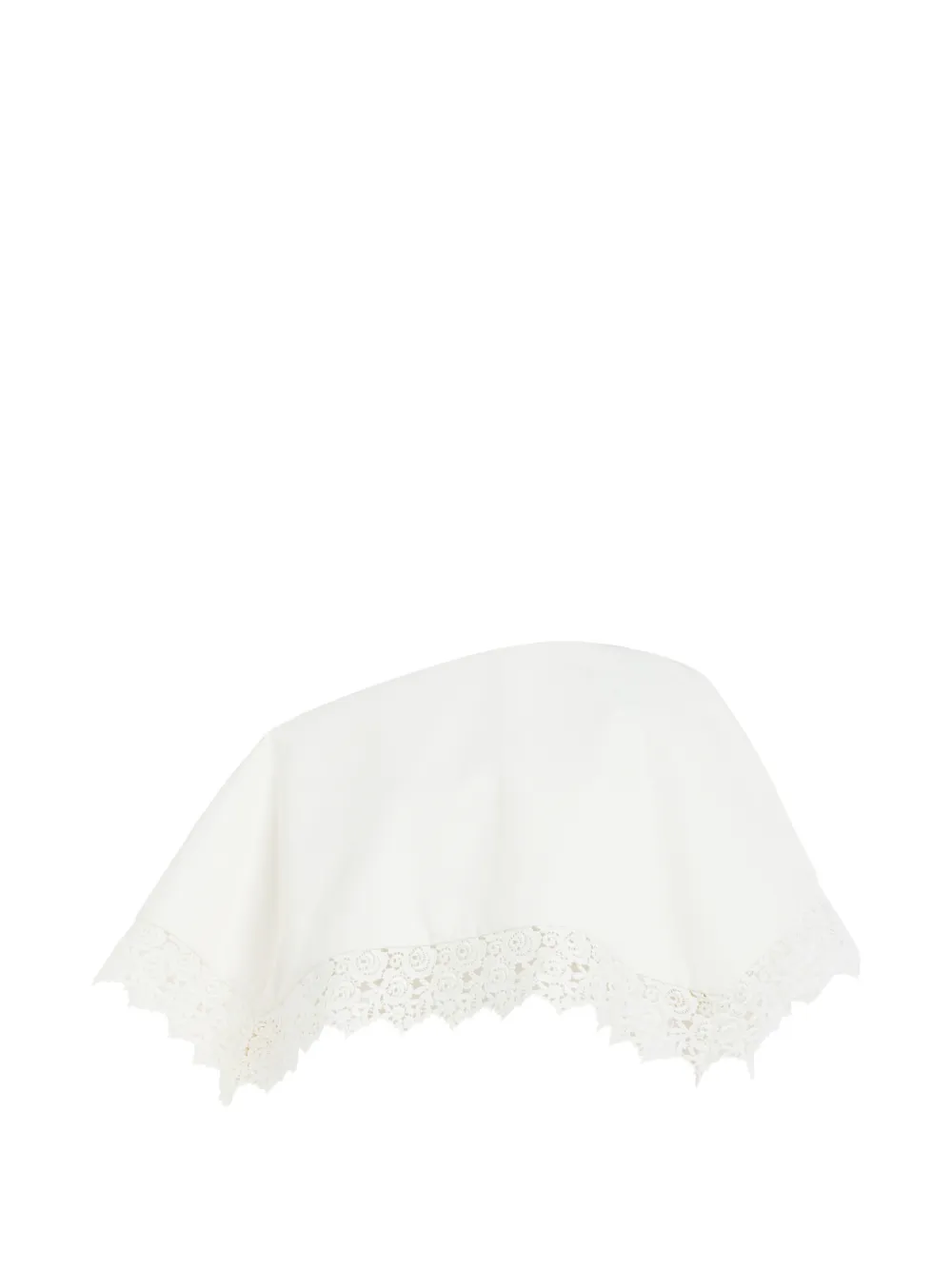 A.W.A.K.E. Mode lace-trim blouse - White