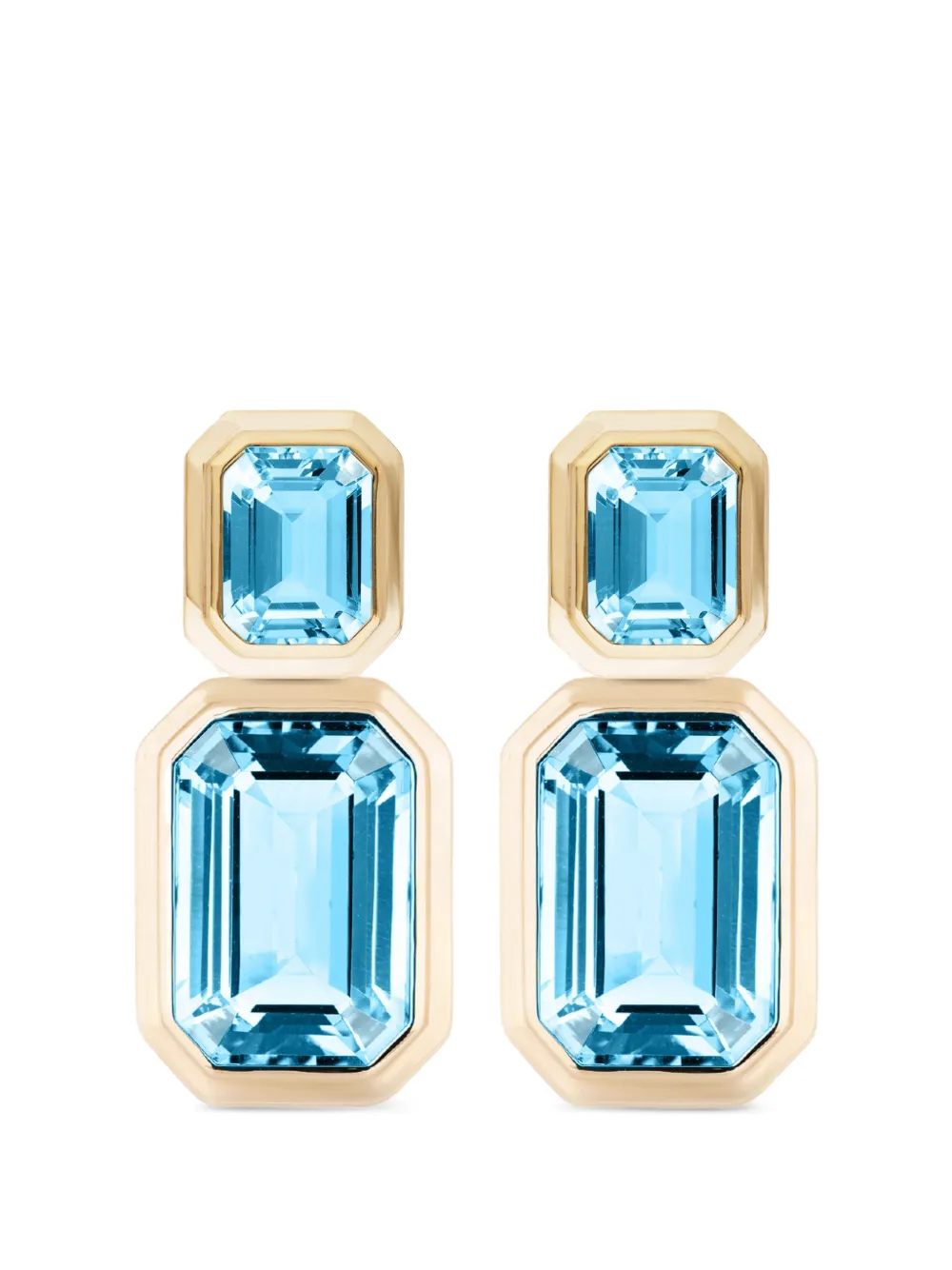 Goshwara Manhattan blue topaz earrings - Oro
