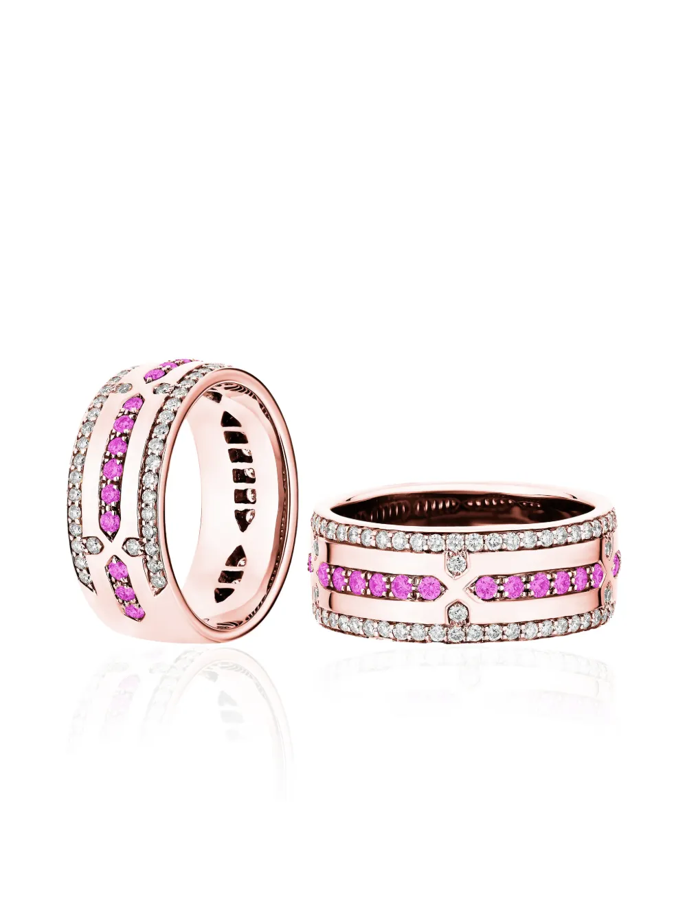 Goshwara G-classics Diamond Pink Sapphire Ring