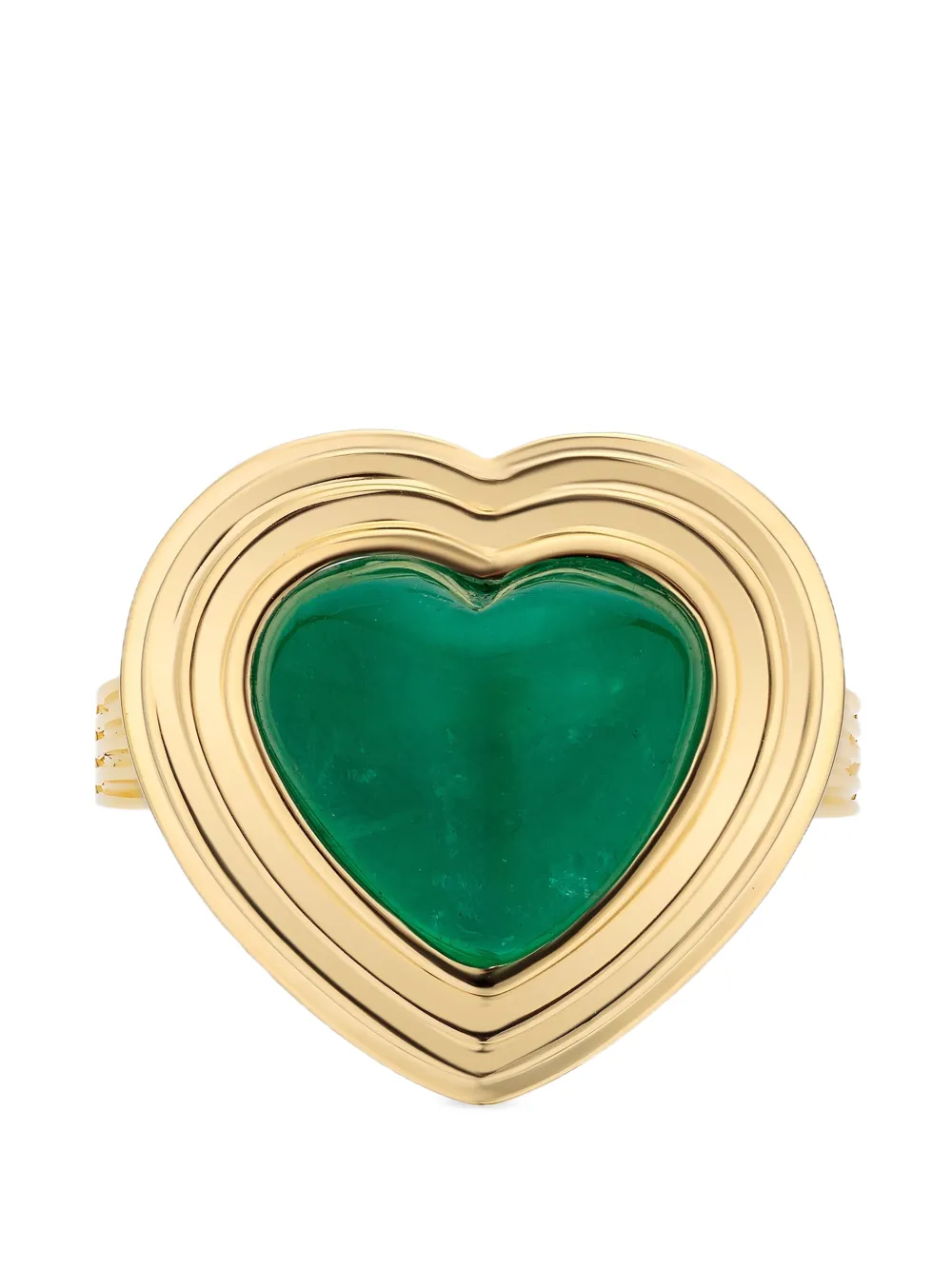 Goshwara G-One heart-cut emerald ring - Gold