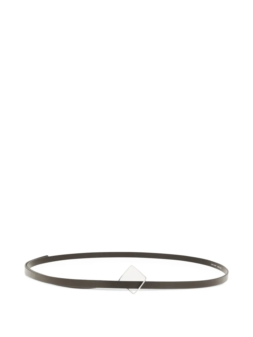 The Row Rhombus leather belt - Marrone