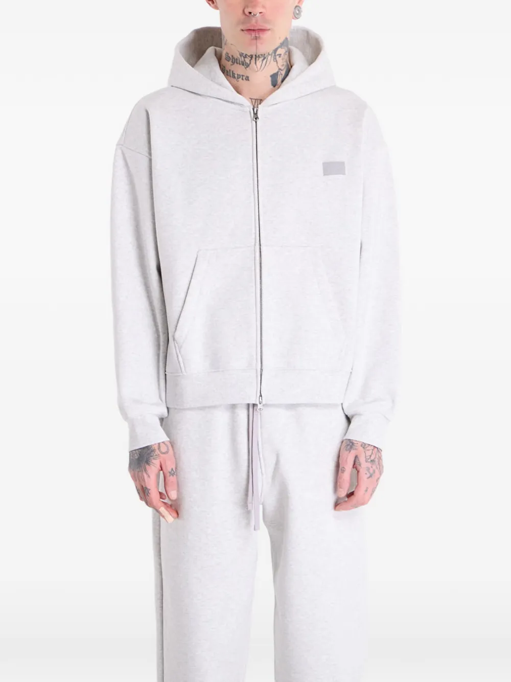 Vans Zip-up Hoodie In White