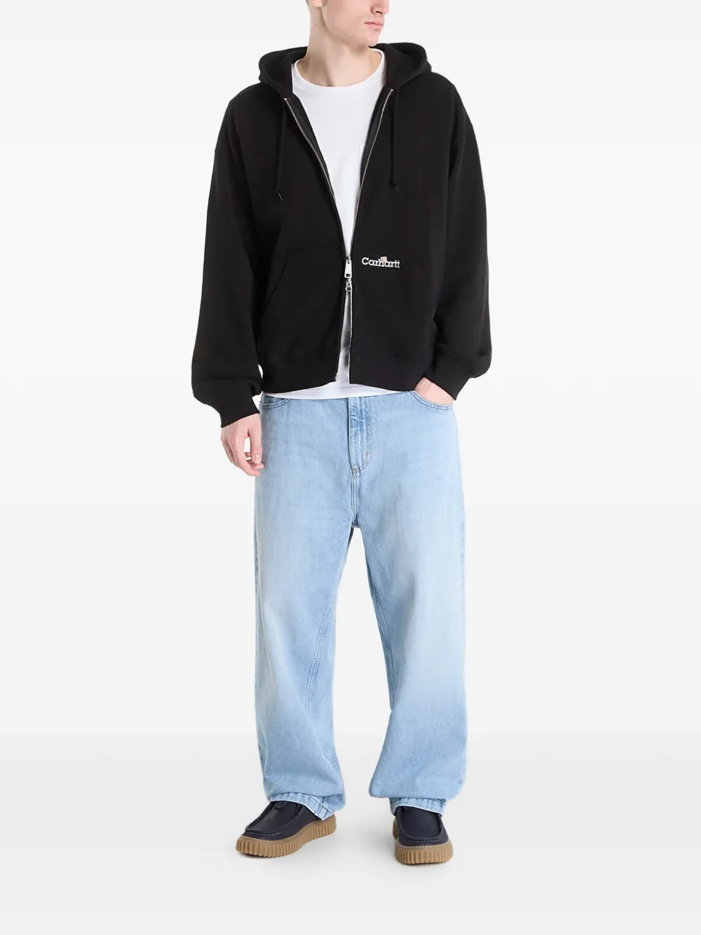 Carhartt WIP Jack met capuchon en rits Zwart