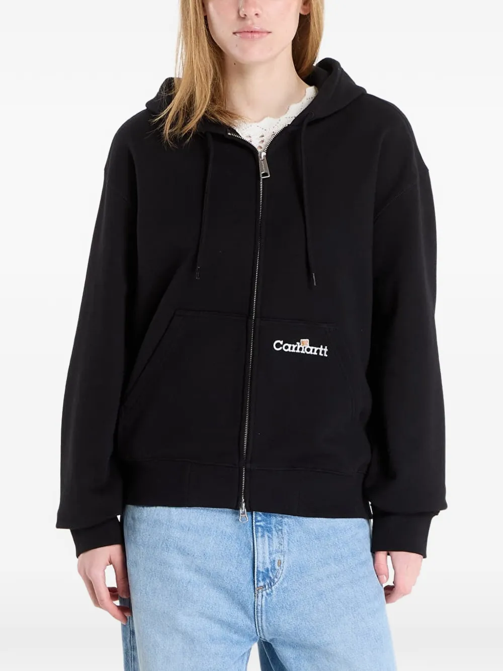 Carhartt WIP Jack met capuchon en rits Zwart