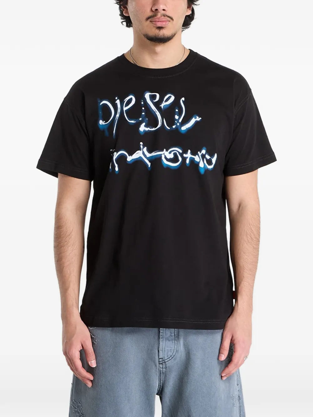 Diesel T-Norm-V8 printed T-shirt - Nero