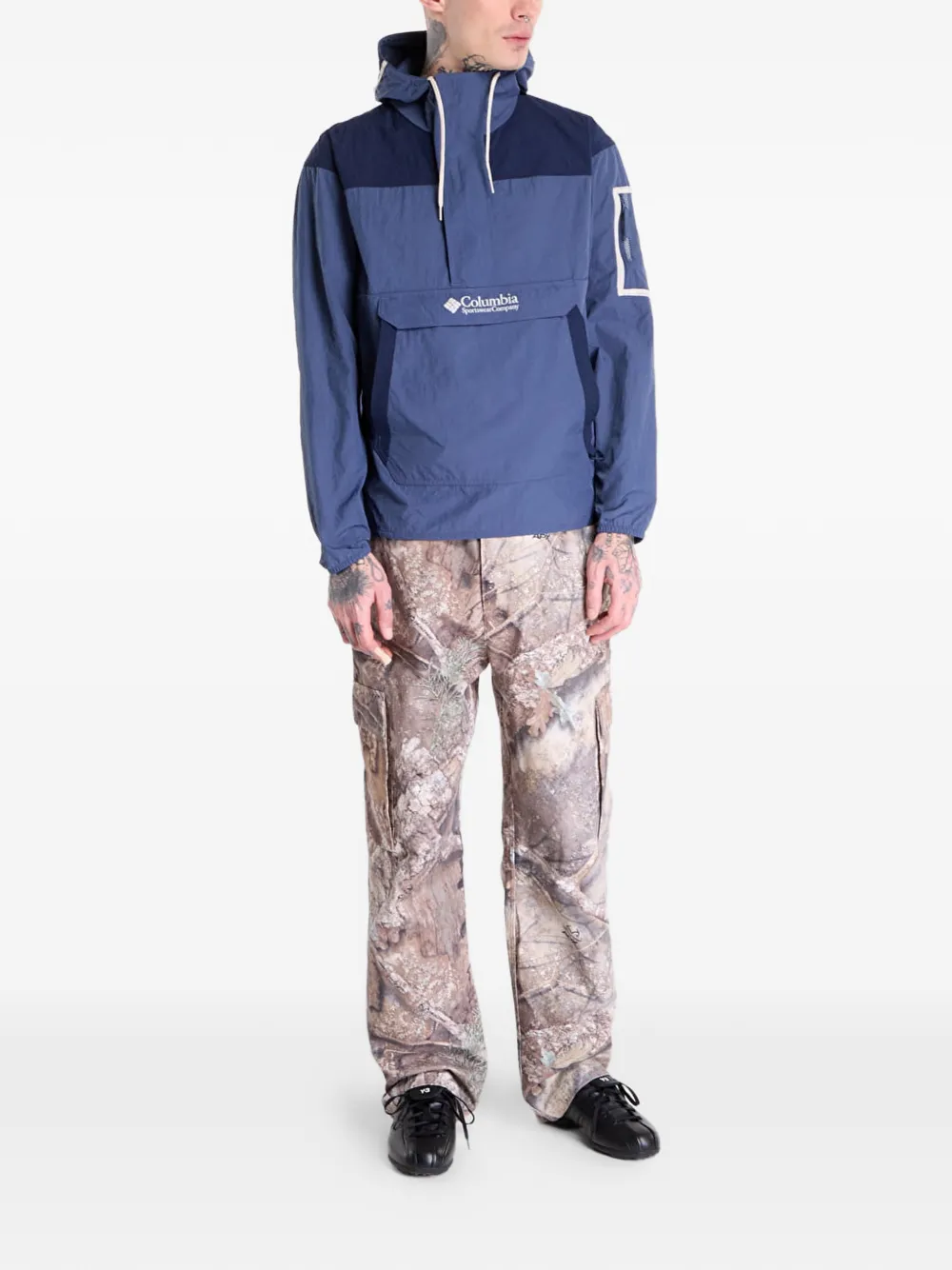 Columbia Challenger jack met capuchon Blauw