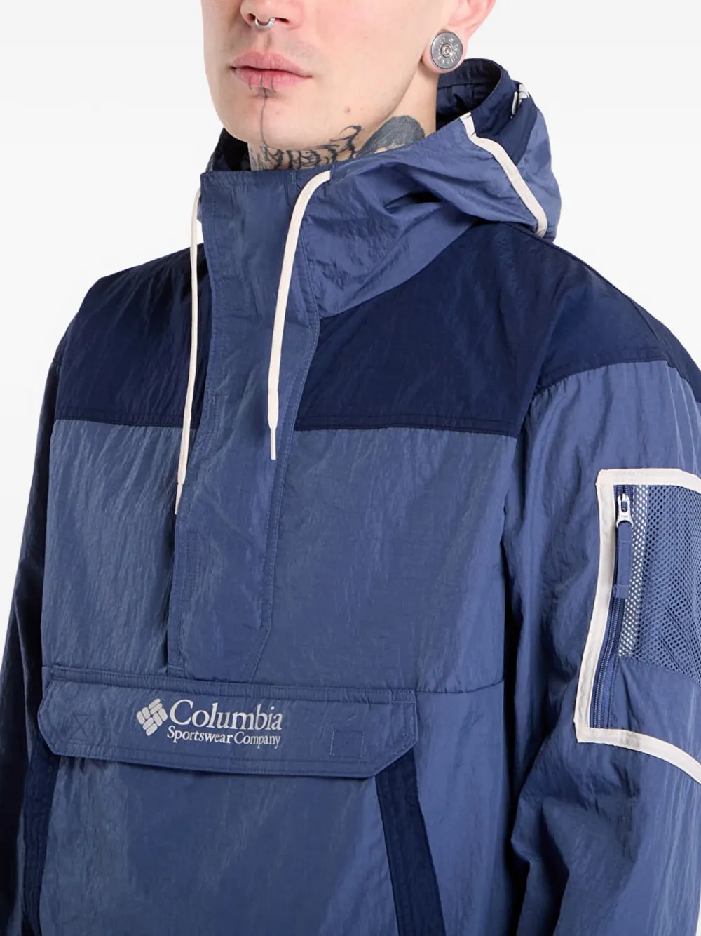 Columbia Challenger jack met capuchon Blauw