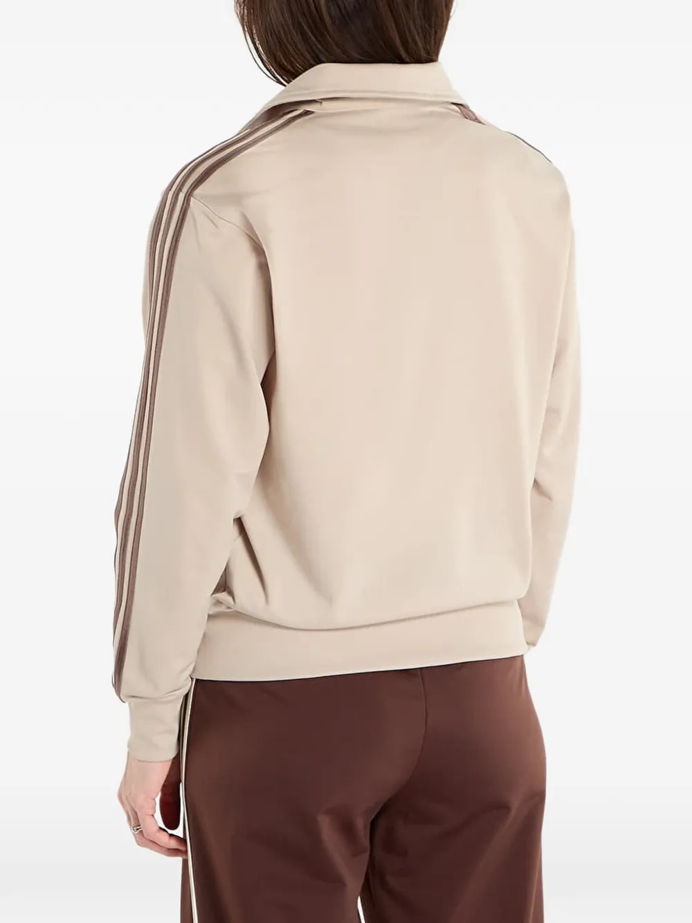 adidas Firebird sweater met rits en logodetail Beige