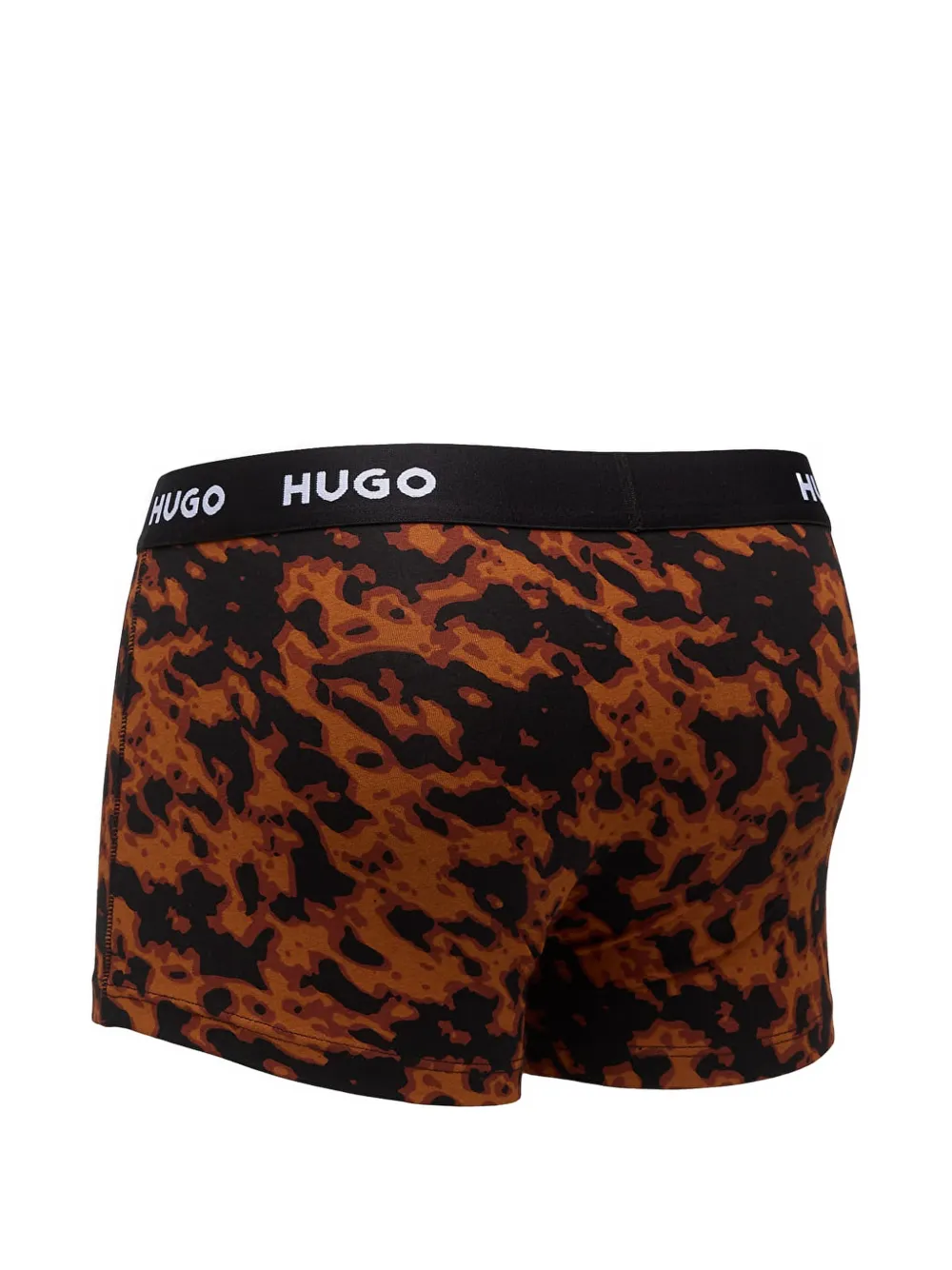 HUGO Drie boxershorts met logoband Zwart