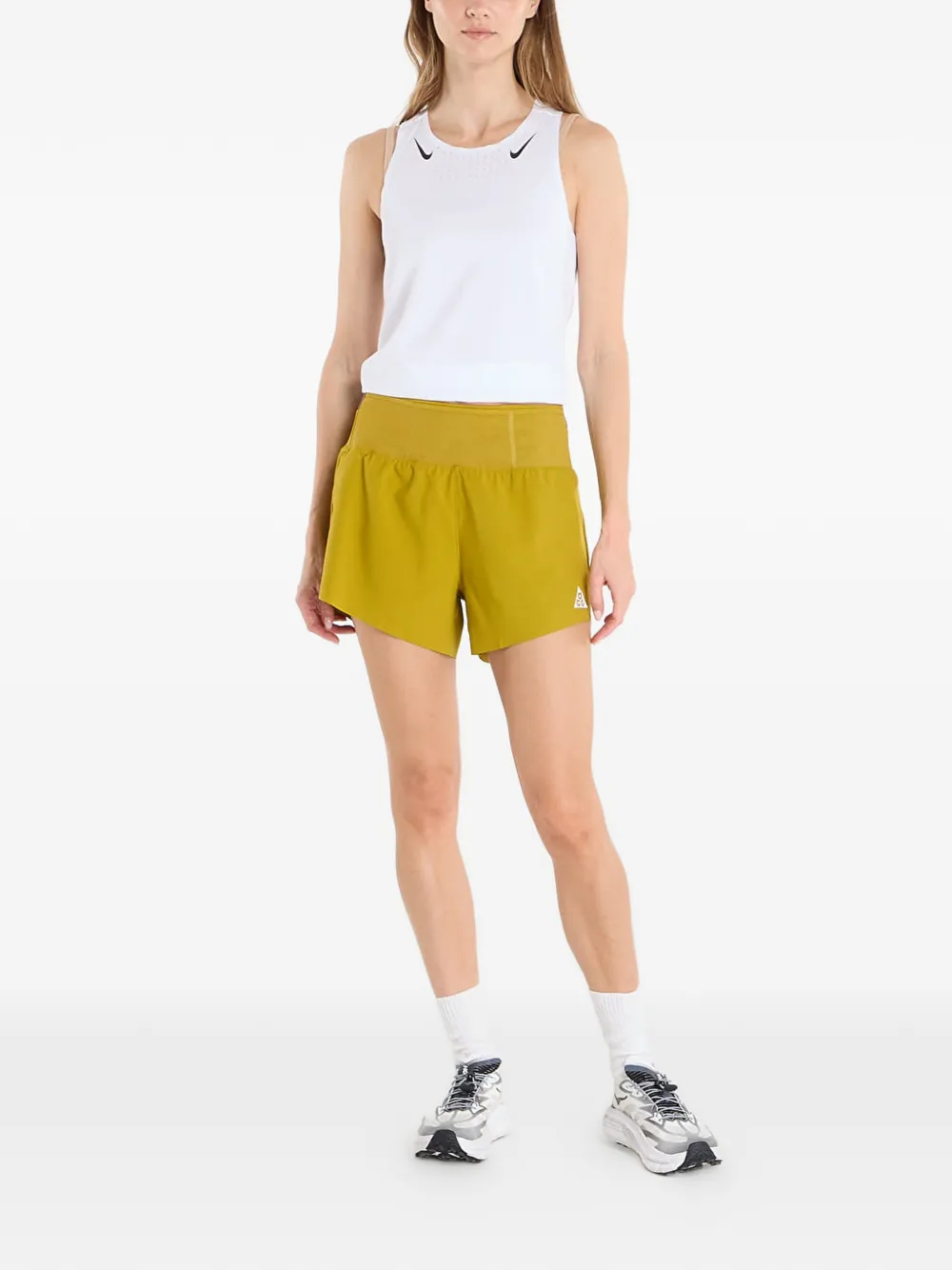 Nike Hardloopshorts met logodetail Groen