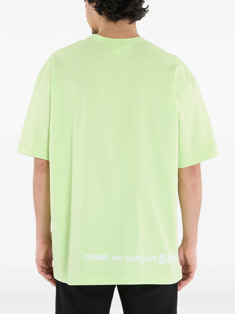 Comme Des Garçons Shirt T-shirt met logoprint Groen