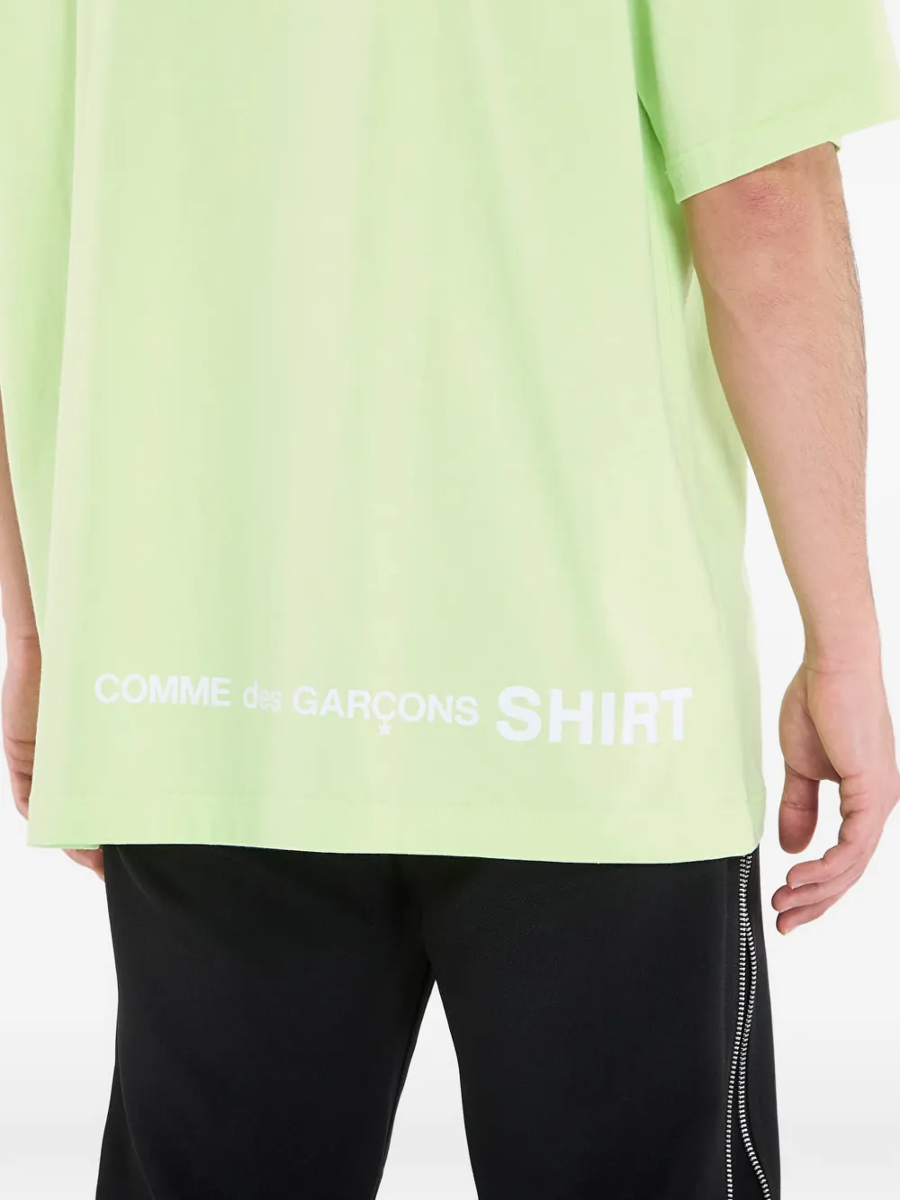 Comme Des Garçons Shirt T-shirt met logoprint Groen