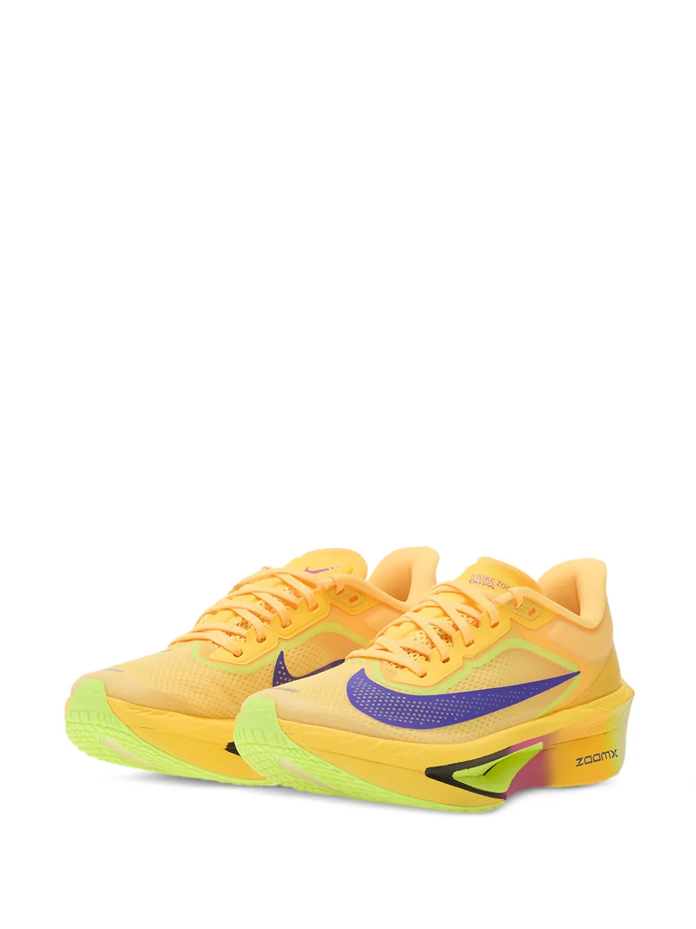 Nike Zoom Fly 6 road racing sneakers Geel