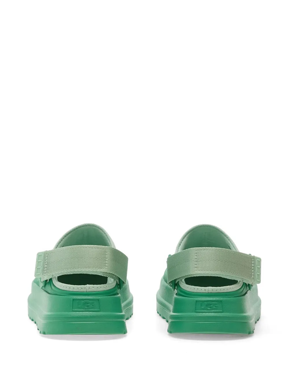 UGG GoldenGlow canvas platte muiltjes Groen