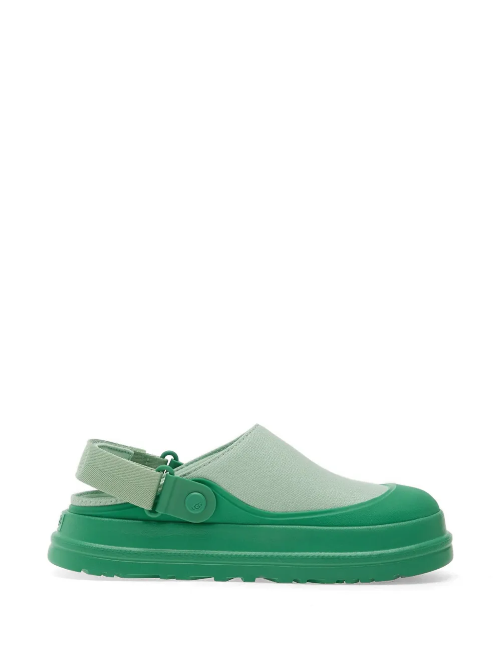 UGG GoldenGlow canvas flat mules - Verde