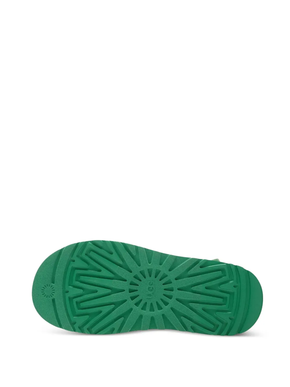 UGG GoldenGlow canvas platte muiltjes Groen