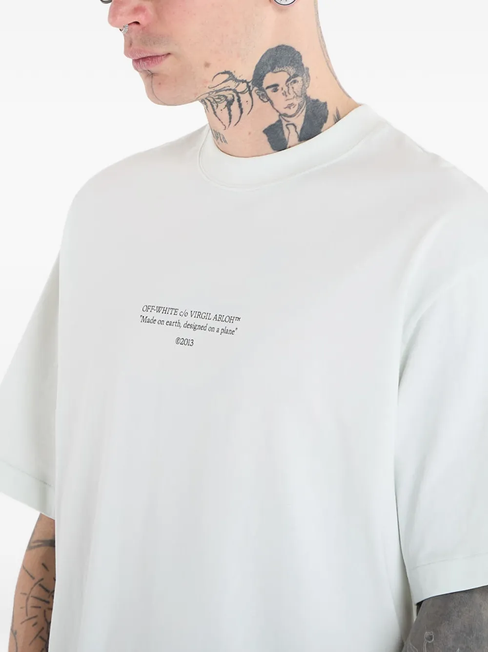 Off-White Statement T-shirt Groen