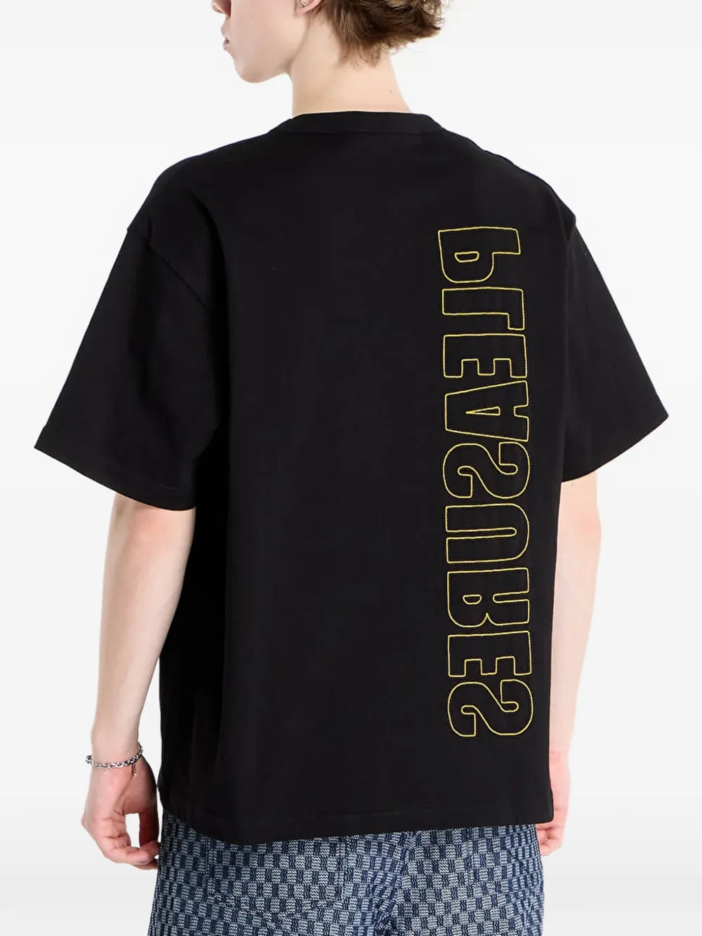 Pleasures Outline zwaargewicht T-shirt Zwart